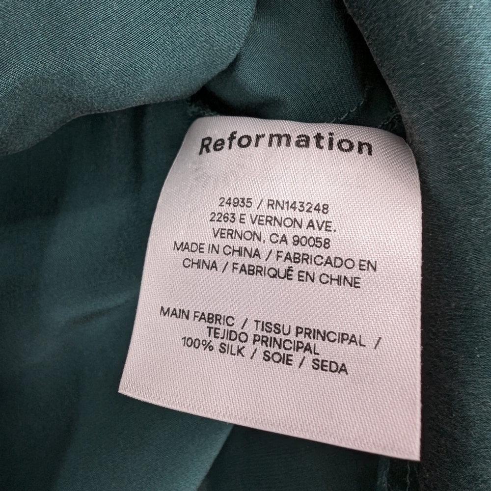 Reformation Benson 100% Silk Mini Skirt - Picture 7 of 7